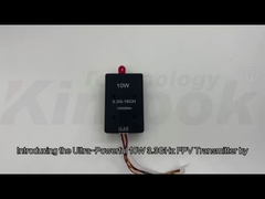 3.3Ghz 10W UAV Video Transmitter Video Sender Μεγάλης εμβέλειας Μεγάλη ισχύς 16CH Transmitter Module
