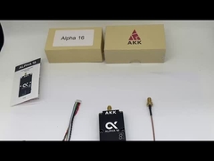 AKK Alpha 16 VTX 4.9G 5.8G 25mW / 1W / 3W / 5W / 8W / 16W 96CH Βίντεο μεταδότης υποστηριζόμενο έξυπνο ήχο