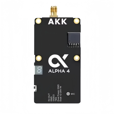 AKK Alpha 4 VTX 5.8G 4W 80CH 1w / 2w / 3w / 4w Ηλεκτρικός εναλλασσόμενος έξυπνος αναμεταδότης FPV για drone