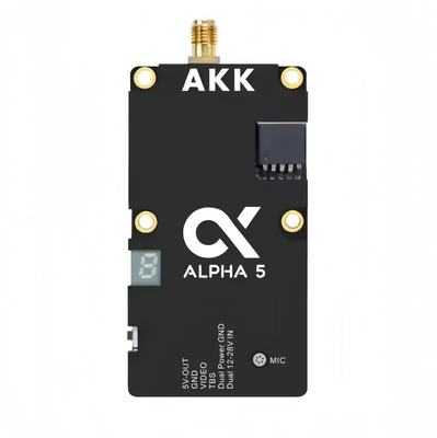 5.8-6.0GHz 5W υψηλής ισχύος αναλογικός πομπός βίντεο για μη επανδρωμένα αεροσκάφη FPV μεγάλης εμβέλειας