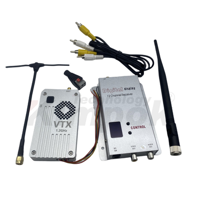 1.2G 5W ασύρματος πομπός και δέκτης βίντεο 1.2Ghz VTX VRX 1080-1360M FPV Video Long Range Transmission