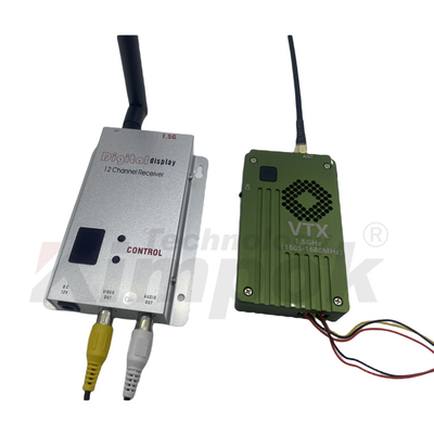1.5GHz 8W βίντεο μεταδότης δέκτη 1.5G VRX για RC FPV Racing Drone High Power VTX