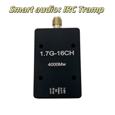 4W 1.7G 8 CH Υπερφωτεινός μεταδότης FPV Βάρος 25.85g Υψηλή ισχύς 1.7Ghz VTX χαμηλή καθυστέρηση για αγωνιστικό drone