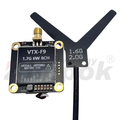 1.7G 6W Εξαιρετικά Ισχυρός Πομπός Ασύρματης Μετάδοσης Βίντεο Προσομοίωσης Drone Απολαύστε την Απόλυτη Εμπειρία FPV