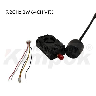 6.1-7.2GHz 3W υψηλής ισχύος 64-κανάλι FPV VTX βίντεο πομπός για τη μετάδοση HD σήματος drone